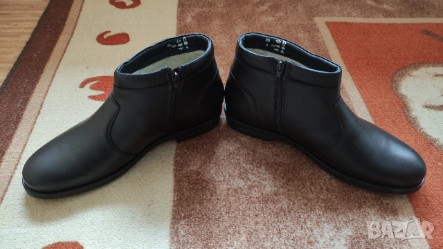 Стилни мъжки боти от естествена кожа!Номер-46, снимка 2 - Мъжки боти - 52680097