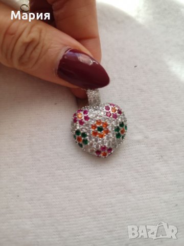 Сребърно колие, снимка 5 - Колиета, медальони, синджири - 34624196