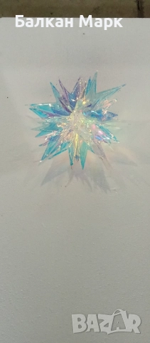 3D Коледна украса – снежинка, звезда, топка с отблясъци,променящи се цветове , снимка 9 - Декорация за дома - 51932466
