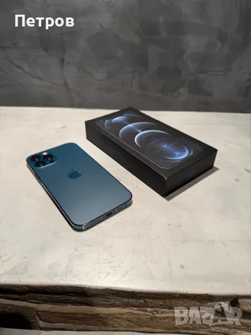 КАТО НОВ Iphone 12 Pro Pacific Blue 128 GB, снимка 3 - Apple iPhone - 56261193