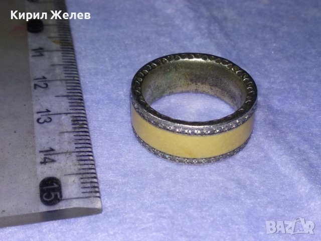 МАРКОВ ЕМАЙЛИРАН ФЕШЪН АРТ СРЕБЪРЕН ПРЪСТЕН СРЕБРО S 925 ALE 54 на ПАНДОРА PANDORA Тип ХАЛКА 40644, снимка 14 - Пръстени - 42613783