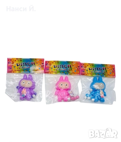 Лапи) Анти-стрес играчка Лабубу (Labubu), 10 х 6 х 2 см, снимка 2 - Фигурки - 51971342