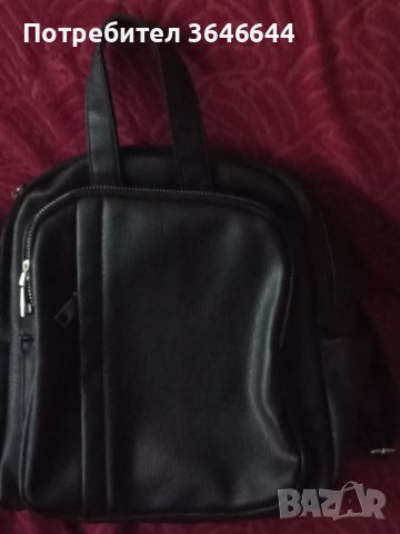 Кожени раница и чанта, снимка 1 - Раници - 41487622