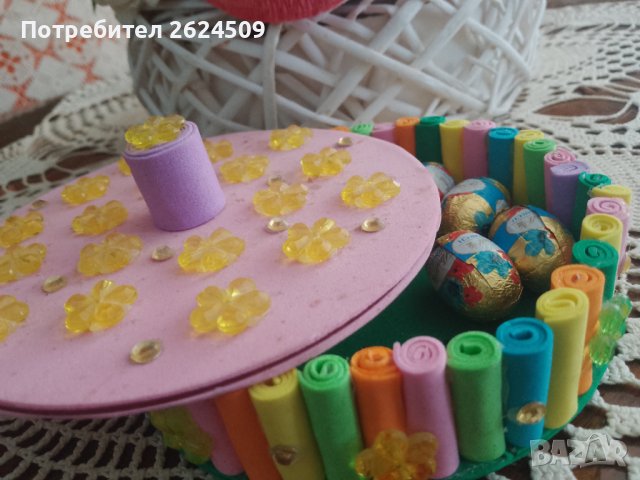 Цветна бонбонерка, снимка 4 - Декорация за дома - 41543038
