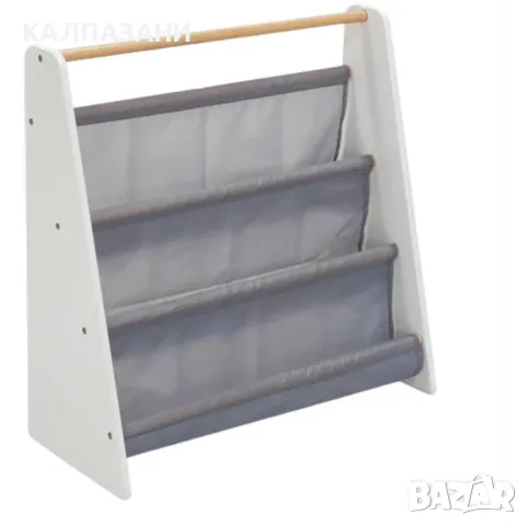 Преносима Детска Етажерка за Книги , за Детска Стая, Бяло, Сиво TF6932