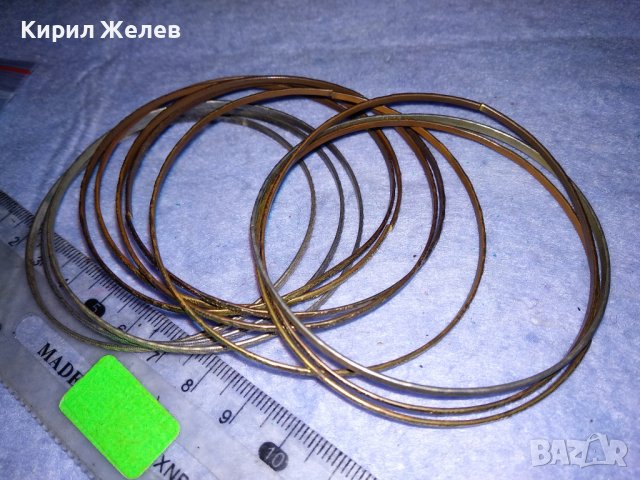 КОМПЛЕКТ ЗЛАТИСТИ и СРЕБРИСТИ ТЪНКИ КЛАСИЧЕСКИ ГРИВНИ НЕРЪЖДАЕМА СТОМАНА ОРНАМЕНТИРАНИ 37487, снимка 8 - Гривни - 40810921