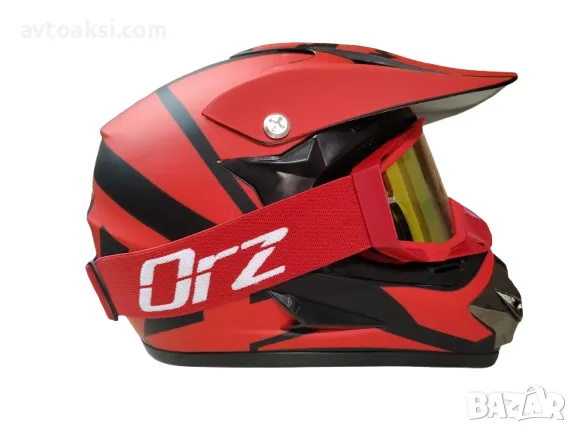 Каска Крос/Атв/Мотор FOX с Очила -1047, снимка 4 - Аксесоари и консумативи - 50419748