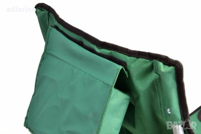 Рибарски стол, сгъваем стол, пикник стол, къмпинг стол - 1 брой, зелен - 130 кг, снимка 6 - Градински мебели, декорация  - 34381909