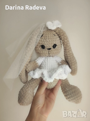 Сем.Зайчета- Сватбен подарък-Амигуруми , снимка 8 - Други - 52309462