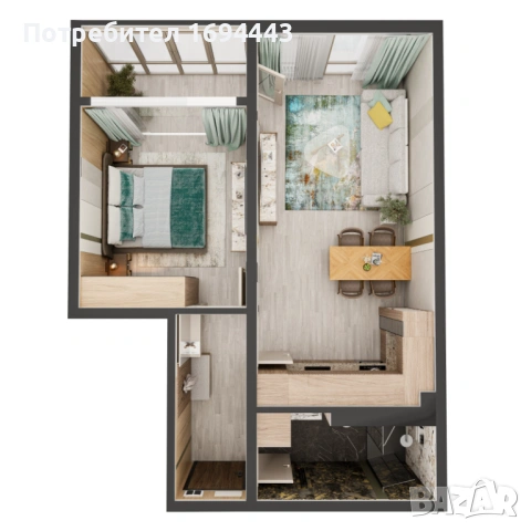 River Residence Русе 2-стаен 76кв., снимка 9 - Апартаменти - 53150309