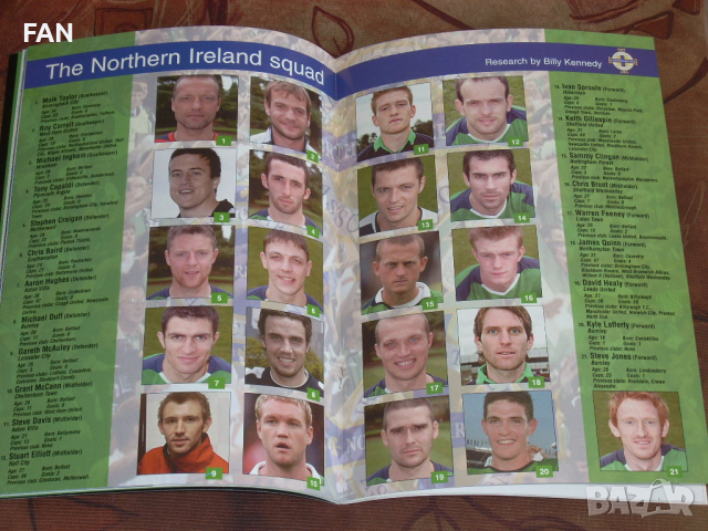 Северна Ирландия - Исландия оригинална футболна програма квалификация за Европейско първенство 2006, снимка 6 - Фен артикули - 36353592