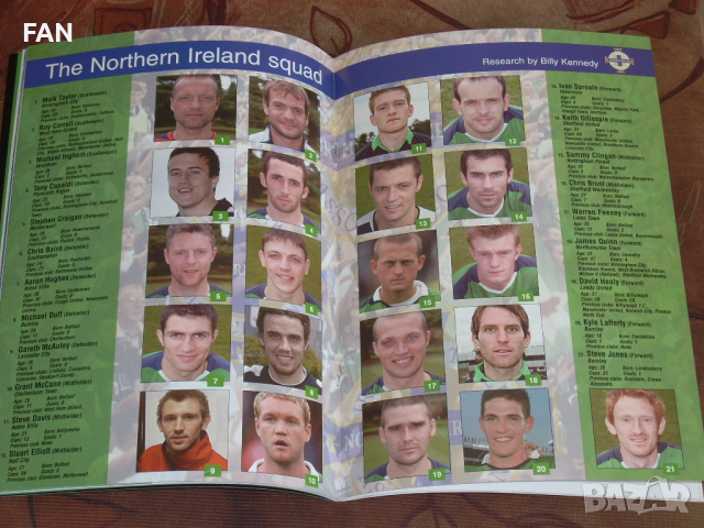 Северна Ирландия - Исландия оригинална футболна програма квалификация за Европейско първенство 2006, снимка 6 - Фен артикули - 36353592