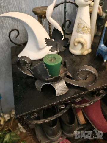 Ръчно изработен свещник ковано желязо 