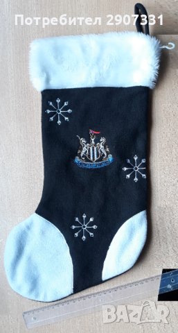 Коледен чорап на Футболен Клуб Newcastle United. Нов!, снимка 2 - Фен артикули - 42194099