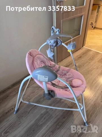 CHIPOLINO Електрическа бебешка люлка - шезлонг НУКС ПУДРА, снимка 2 - Електрически играчки - 50886866