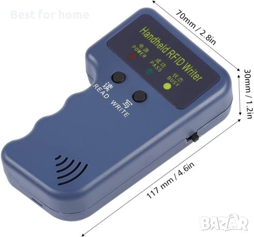 125KHz EM4100 Ръчна RFID дубликатор Четец на карти, Копирна машина Четец/записващ Дубликат, снимка 5 - Друга електроника - 41812907