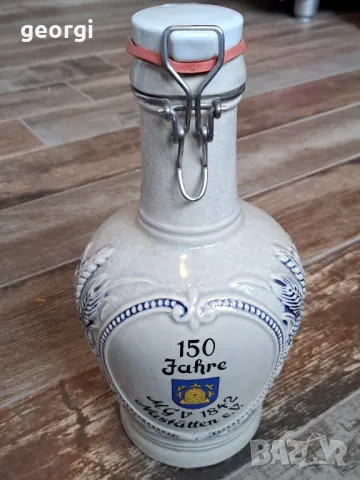 немска керамична бутилка за бира с порцеланова запушалка 20/4