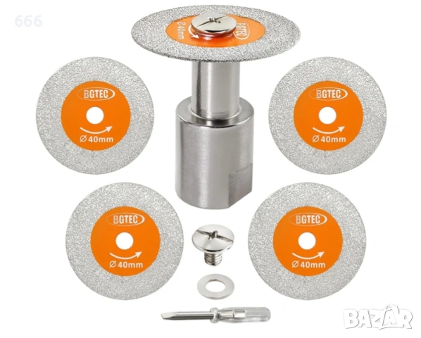 BGTEC Диамантен мини нож за рязане на стъкло - 5 бр. 1 9/16" (40 мм)