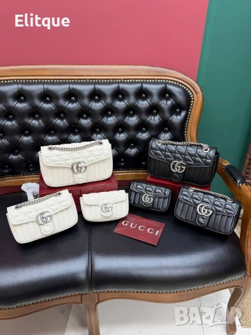 чанти Gucci от естествена кожа , снимка 2 - Чанти - 53449463