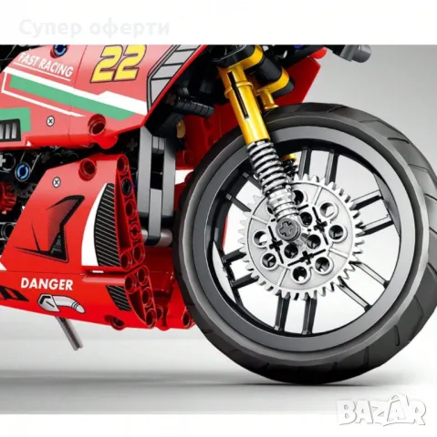 Състезателен мотоциклет 470 части, снимка 5 - Конструктори - 48687023