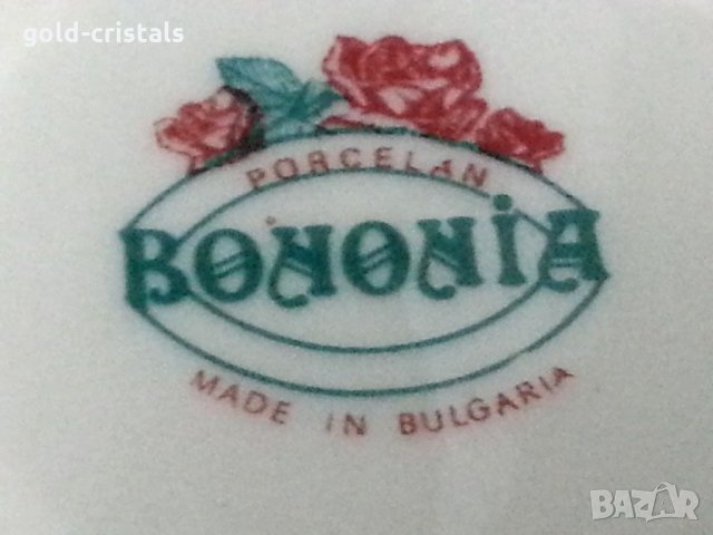 Стар български порцелан чинийки Бонония, снимка 4 - Антикварни и старинни предмети - 34719384