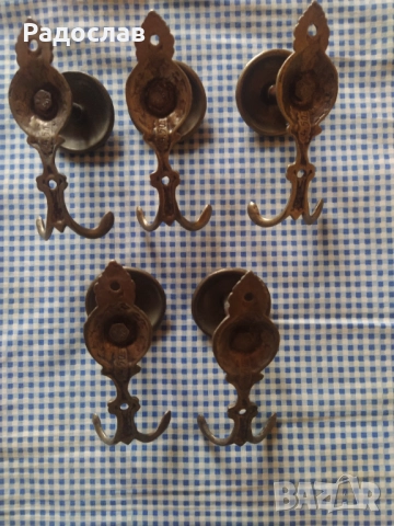 стари бронзови закачалки , снимка 3 - Закачалки - 52770566