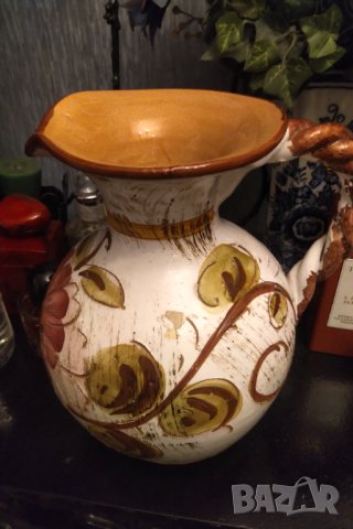 maiolica ръчно изработена кана, снимка 4 - Декорация за дома - 44311703