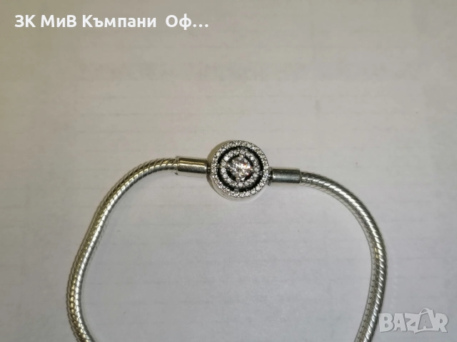 Сребърна гривна PANDORA с един талисман , снимка 2 - Гривни - 52420895