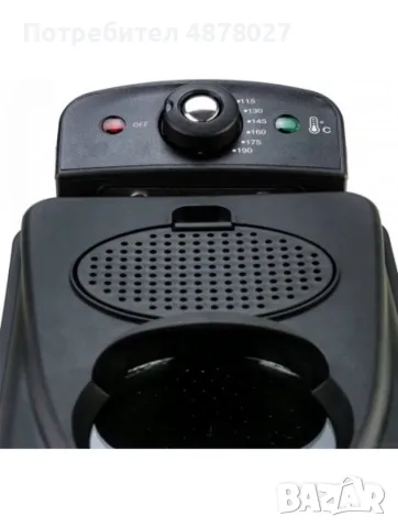 Фритюрник Voltz, 2000W, 2л./ 3л., демонтиращ се съд, капак и филтър,инокс, 2 ГОДИНИ ГАРАНЦИЯ, снимка 8 - Фритюрници - 55753588
