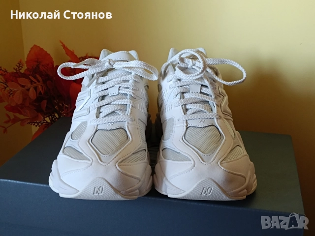 Оригинални! New Balance 9060 Triple White , снимка 2 - Маратонки - 52529256
