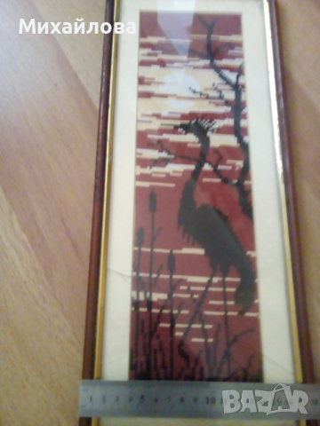 Гоблен "Пеликан", снимка 3 - Гоблени - 36326228