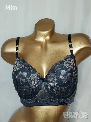 hunkemoller 85 D Черен дантелен сутиен