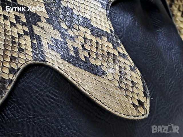 Голяма чанта от питон, снимка 8 - Чанти - 40337451