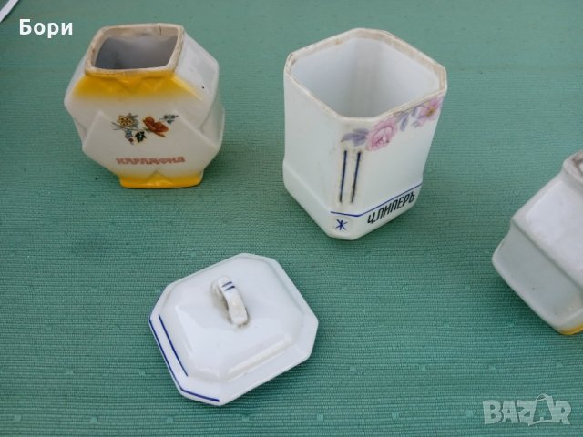 Стар порцелан за подправки, снимка 8 - Кутии за храна - 35760047