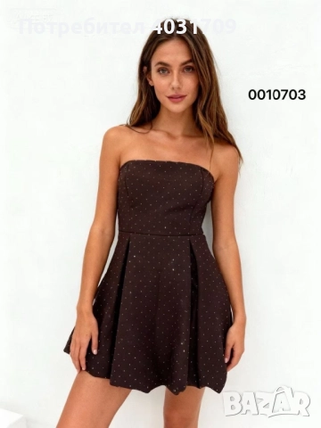 Рокля с камъни , снимка 3 - Рокли - 52795458