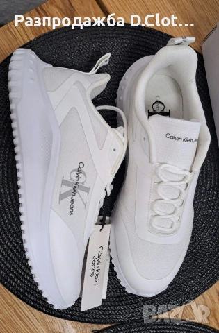 Calvin klein бели дамски маратонки , снимка 3 - Маратонки - 51087648