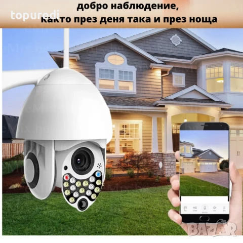 БЕЗЖИЧНА WIFI КАМЕРА, 17 LED ДИОДА