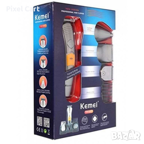  Машинка за подстригване и оформяне Kemei 7 в 1, снимка 8 - Машинки за подстригване - 44822496