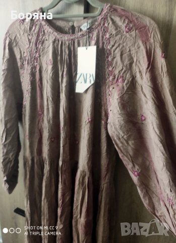 НАМАЛЕНА - ZARA нова дълга лятна рокля етно мотиви , снимка 8 - Рокли - 41736882