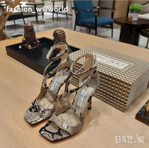 Дамски сандали и чехли JIMMY CHOO - реплика, снимка 2 - Дамски обувки на ток - 36276648