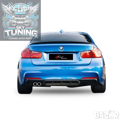 Дифузьор / добавка за задна броня за БМВ Ф30 - ф31 / BMW F30 Diffuser, снимка 2 - Аксесоари и консумативи - 51811386