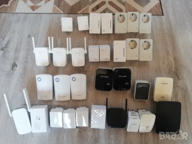 Лот от powerline extender wi-fi repeater Tp-link D-link Linksys