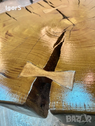 Ръчно изработена дизайнерска маса от дърво, снимка 7 - Маси - 53314509