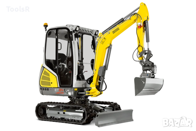 малък верижен багер под наем, малък, мини багер 2.5т, мини копач, микробагер компактен багер, канали