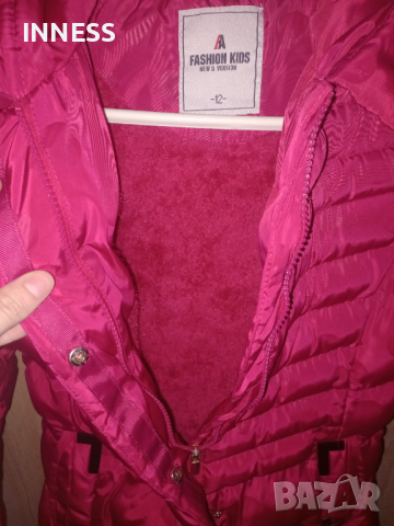 Червено зимно яке, снимка 3 - Детски якета и елеци - 44667383