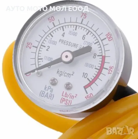 Двуцилиндров компресор за гуми с маркуч за въздух и инструменти., снимка 5 - Аксесоари и консумативи - 49914895