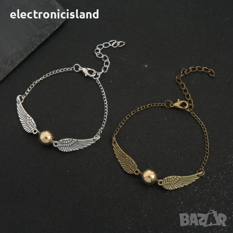 Колие или гривна стил Хари Потър Снитч Куидич Harry Potter Snitch Quidich, снимка 5 - Колиета, медальони, синджири - 23656901