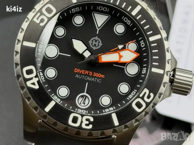 БАРТЕР! Оригинален Helm Comodo 300m Automatic Diver, снимка 11 - Мъжки - 56294647