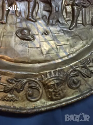 СТАРО ОРОМНО РЕЛЕФНО ПАНО ЗА СТЕНА -64 СМ, снимка 2 - Антикварни и старинни предмети - 48978453