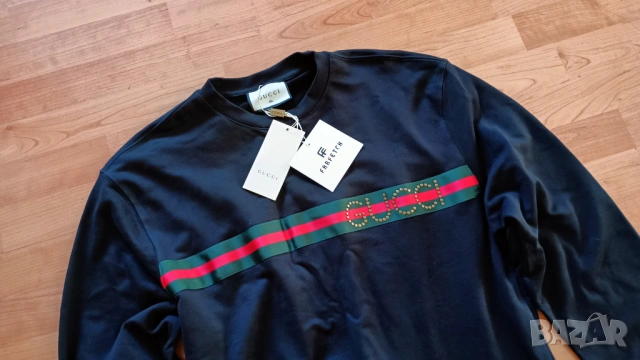 Gucci мъжки суитшърт нов, снимка 2 - Спортни дрехи, екипи - 53799964